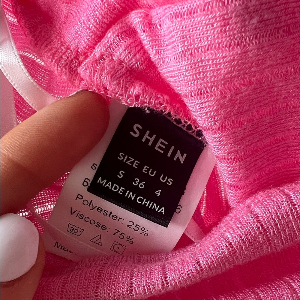 SHEIN Pink Ruched Tank Top - Picture 2 of 4